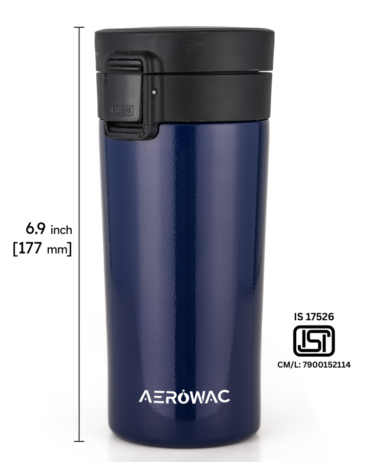 Aerowac Rivo Double Wall | Insulated | Coffe Mug | Leak-Proof Travel Mug | Tea &amp; Coffe | 300 ML