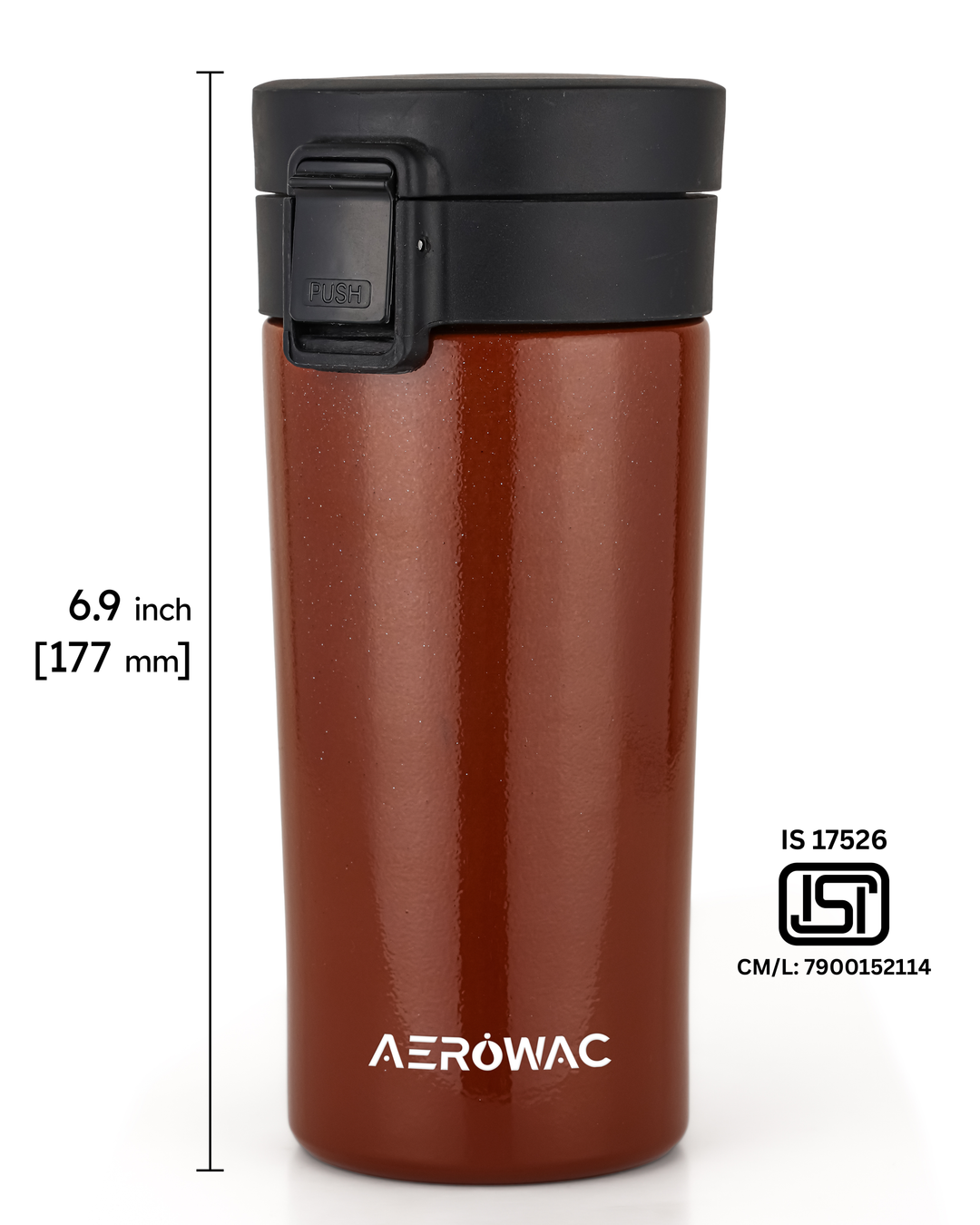 Aerowac Rivo Double Wall | Insulated | Coffe Mug | Leak-Proof Travel Mug | Tea &amp; Coffe | 300 ML