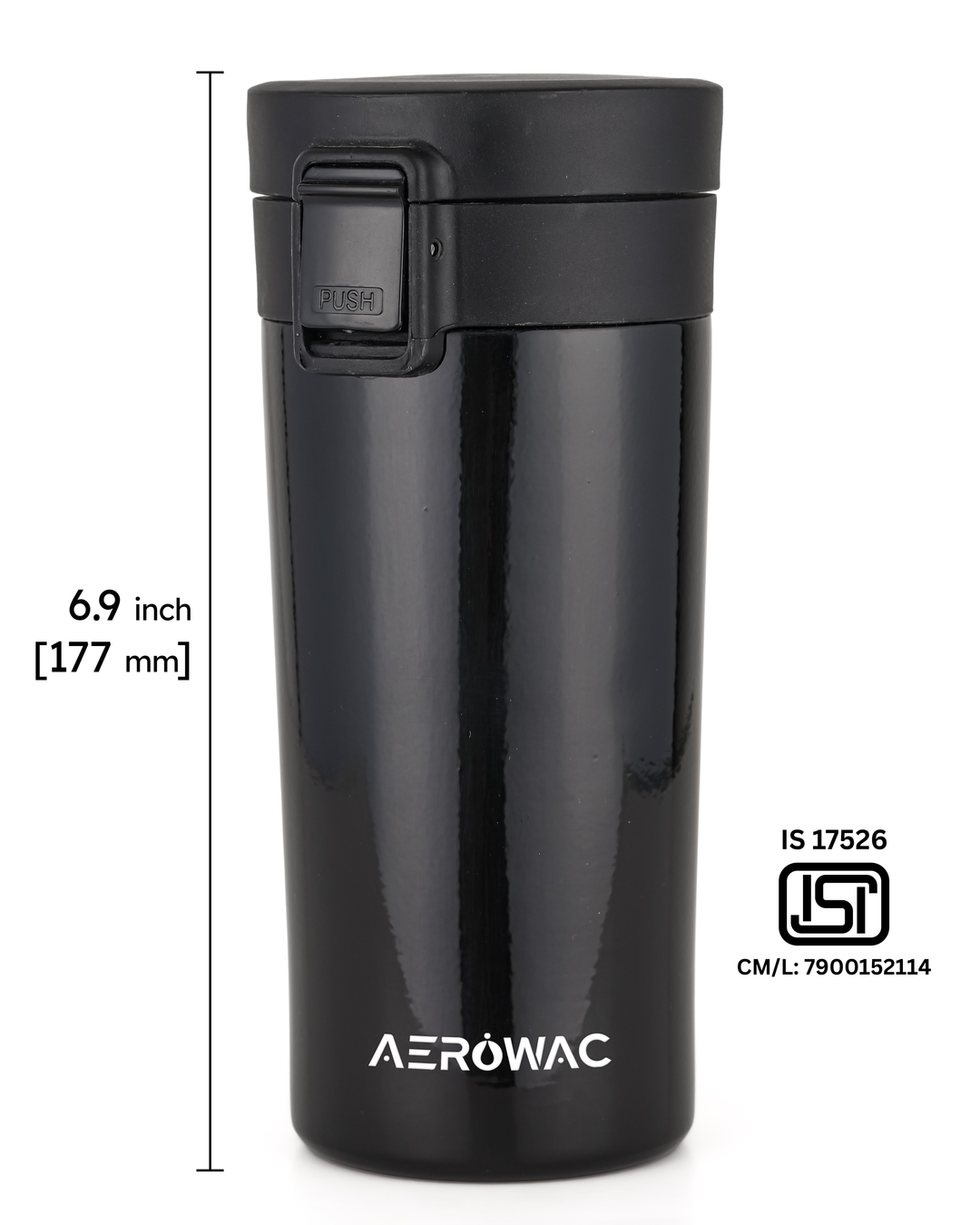 Aerowac Rivo Double Wall | Insulated | Coffe Mug | Leak-Proof Travel Mug | Tea &amp; Coffe | 300 ML