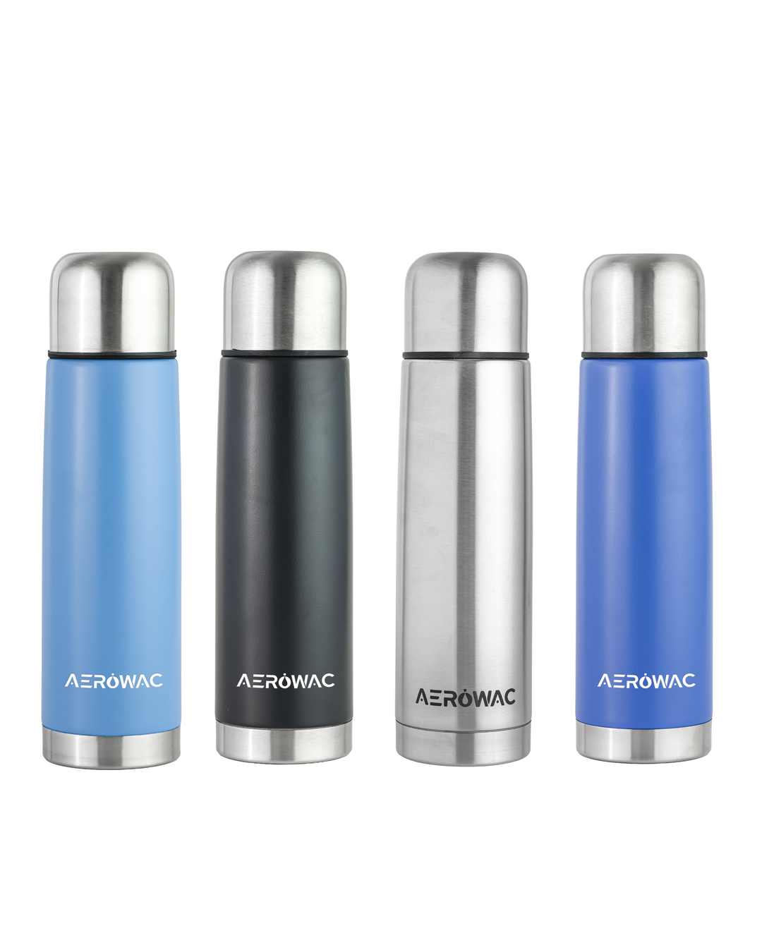 Aqua Double Wall Vacuum Insulated Stainless Steel Bottle | Hot &amp; Cold 24 Hours | Leak-Proof | BPA-Free