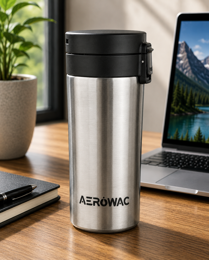 Aerowac Rivo Double Wall | Insulated | Coffe Mug | Leak-Proof Travel Mug | Tea &amp; Coffe | 300 ML
