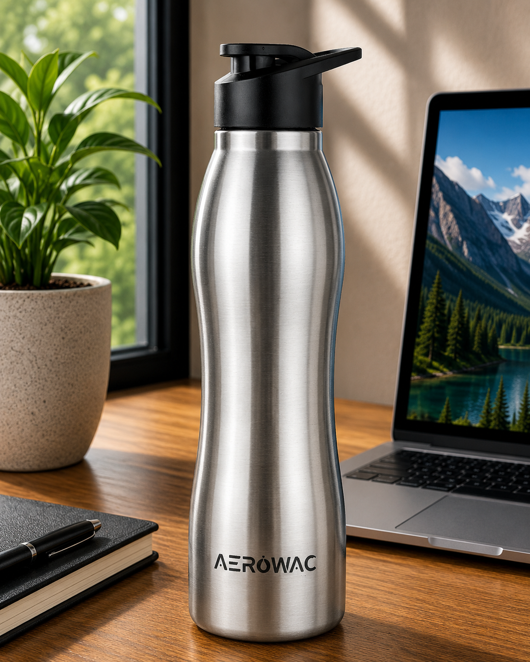 Silva Single Wall Stainless Steel Bottle | Lightweight &amp; Durable | BPA-Free | 1000ml